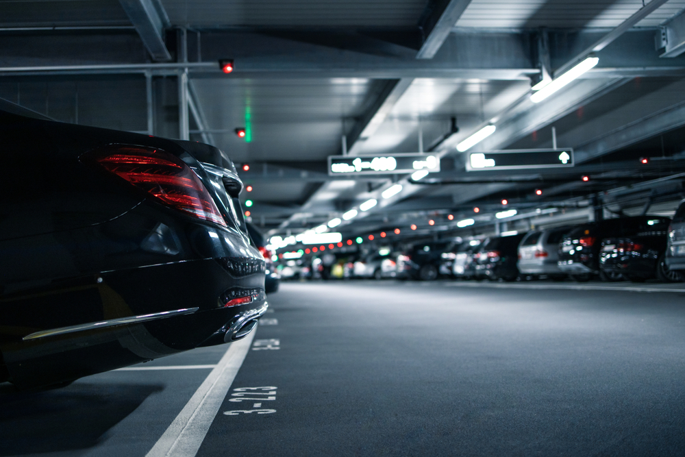 car parking metro station